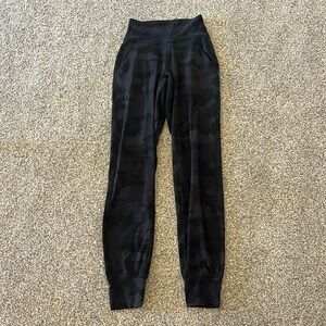 Black Camo Lululemon Align joggers size 0